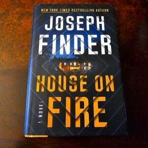 House on Fire: A Novel by Joseph Finder, Nick Heller Book 4, Hardcover,Pre-owne